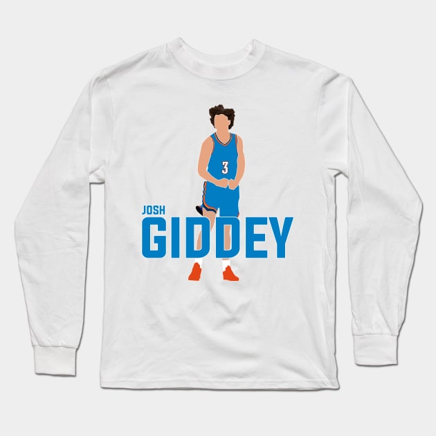 Josh Giddey Long Sleeve T-Shirt by islandersgraphics